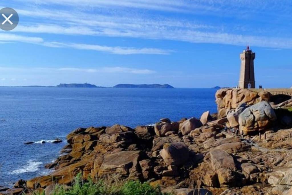 Appartement plage de Trestraou Perros-Guirec Extérieur photo